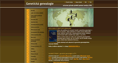 Desktop Screenshot of genetickagenealogie.cz